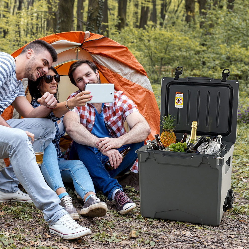 Costway Grey Portable Ice Box Cooler 40L Image 2
