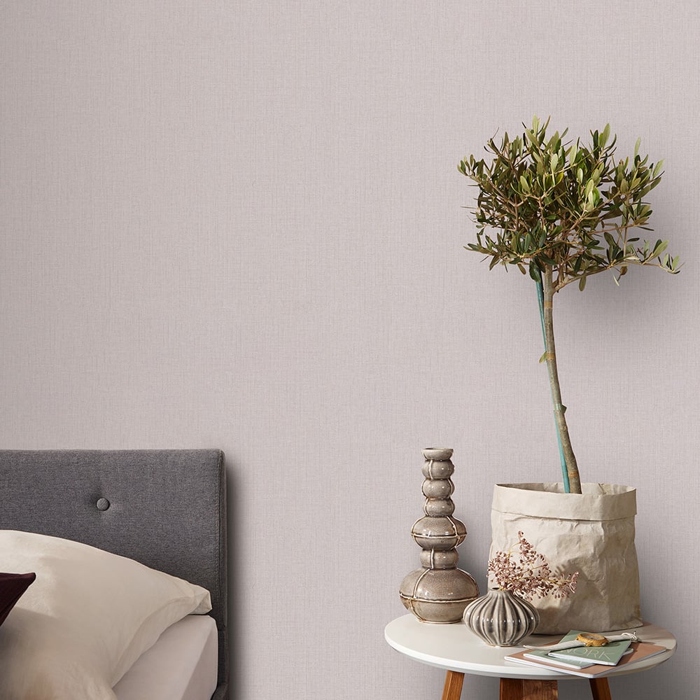 Erismann Elin Woven Modern Plain Creme Wallpaper Image 4