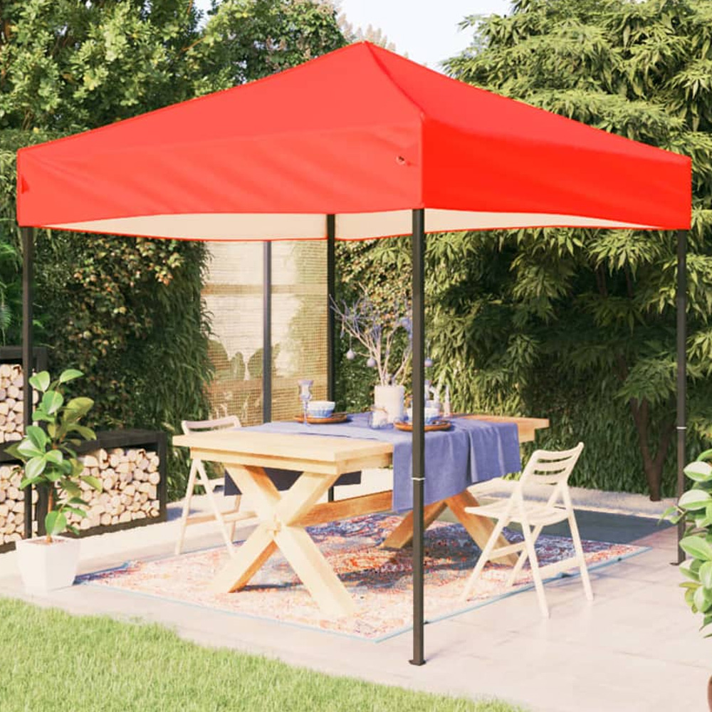 vidaXL 2 x 2m Red Foldable Party Tent Image 1
