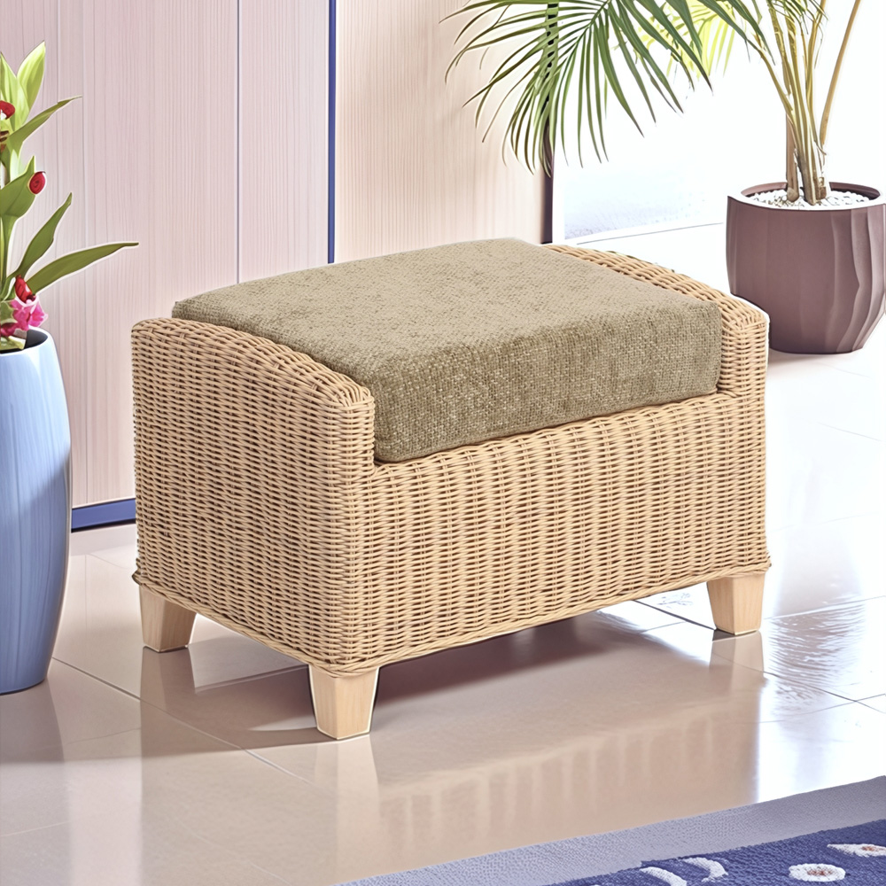 Desser Furniture Dijon Jubilee Sage Footstool Image 6