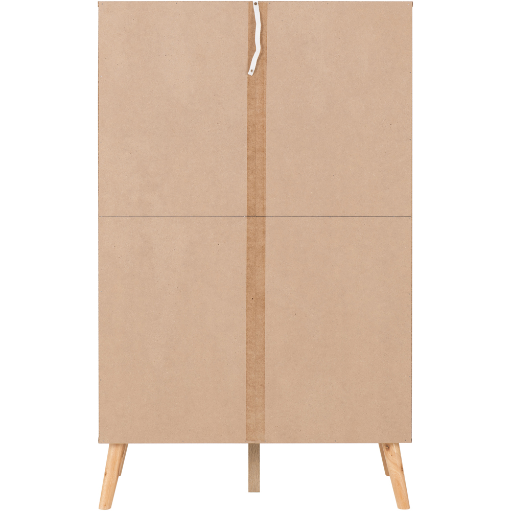 Seconique Nordic 2 Door 2 Drawer 2 Shelf Wine Cabinet Image 6