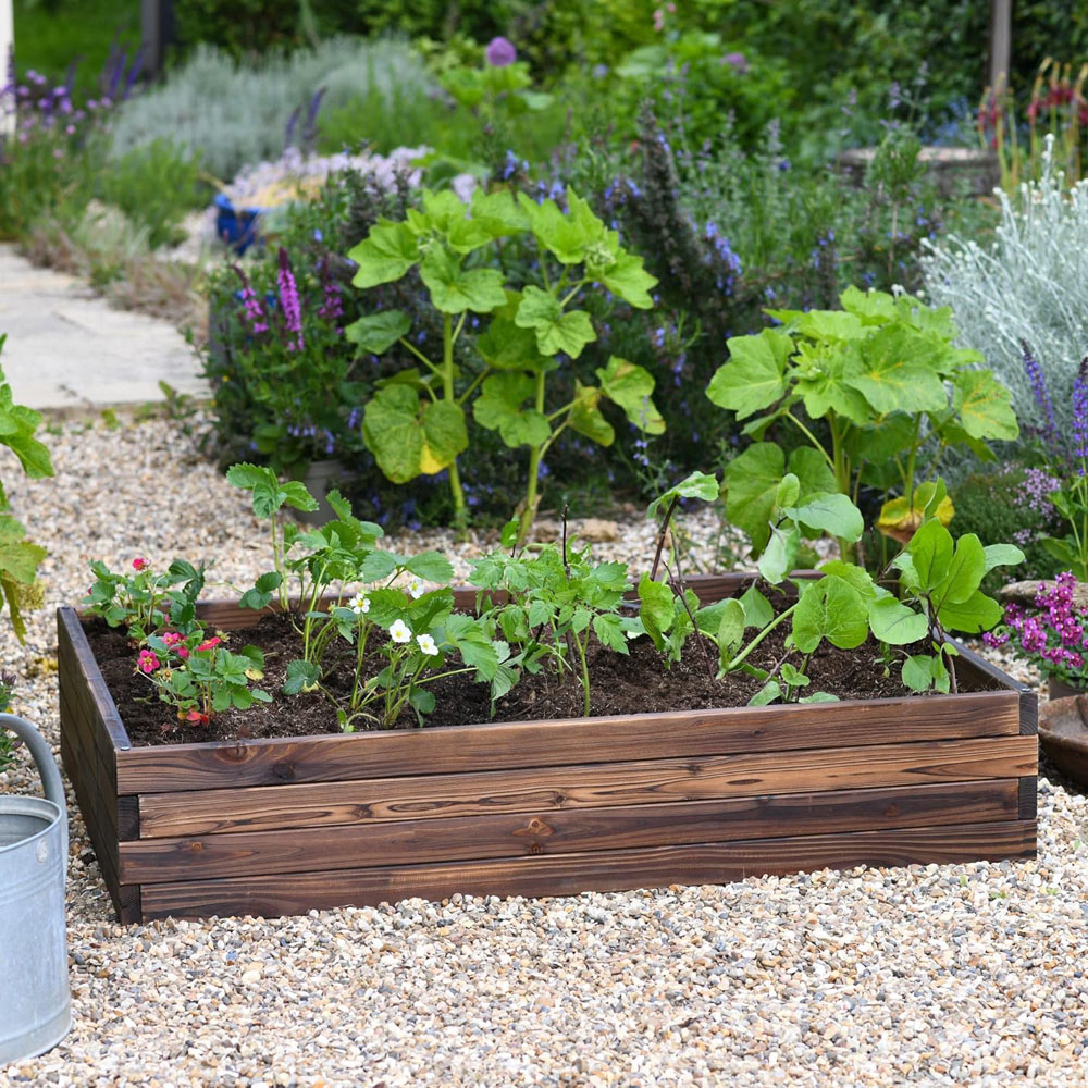 Garden Gear Wooden Large Raised Garden Bed 2 Pack Image 4
