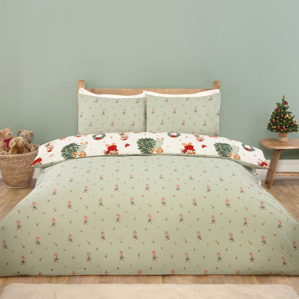 Buddy Bear Christmas Duvet Set King Image 2