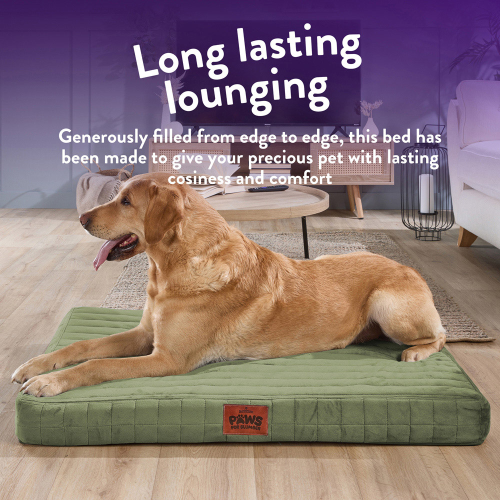 Slumberdown Large Green Orthopaedic Pet Bed Image 4