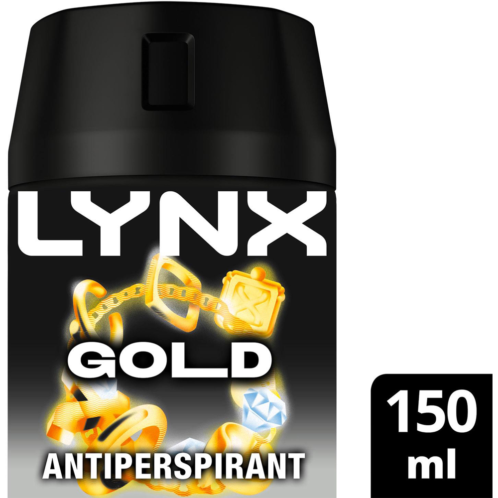 Lynx Gold 72H Protection Anti-Perspirant Anti-White Marks Deodorant Spray 150ml 36 Pack Image 3
