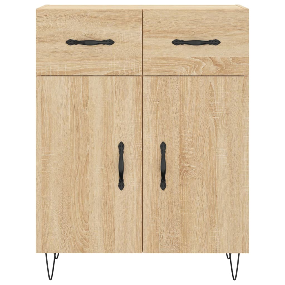 vidaXL 2 Door 2 Drawer 3 Shelf Sonoma Oak Highboard Image 8