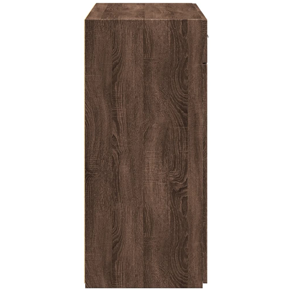 vidaXL 2 Door 2 Drawer Brown Oak Sideboard Image 5