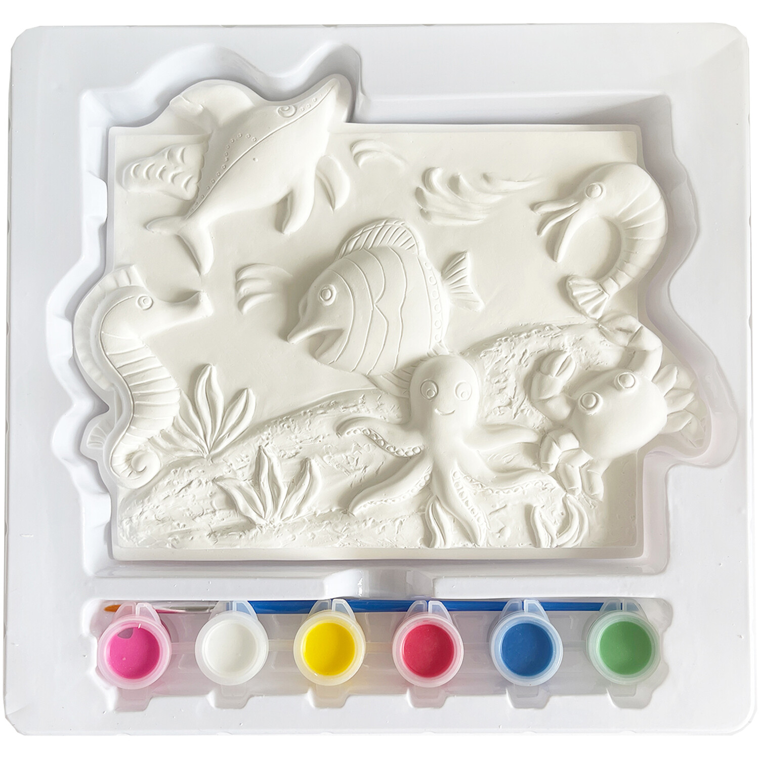 Paint Your Own Plaster Plaque Kit - White Image 4