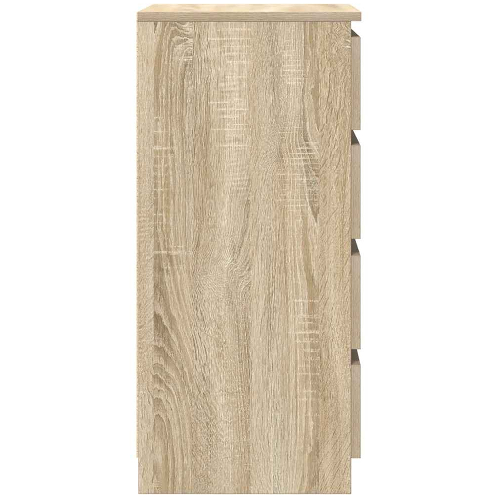 vidaXL 4 Drawer Sonoma Oak Sideboard Image 7