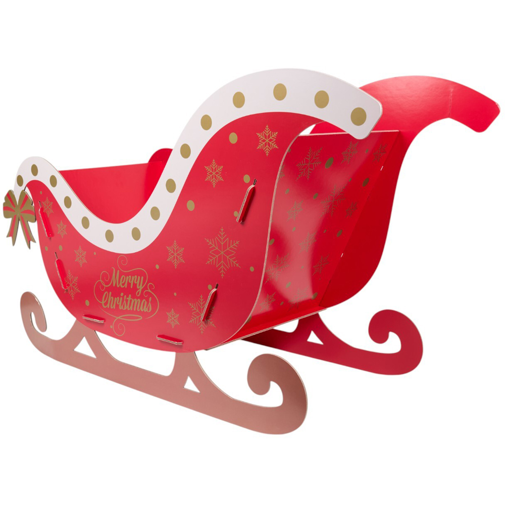 Make Your Own Christmas Sleigh Hamper - Red Image 4