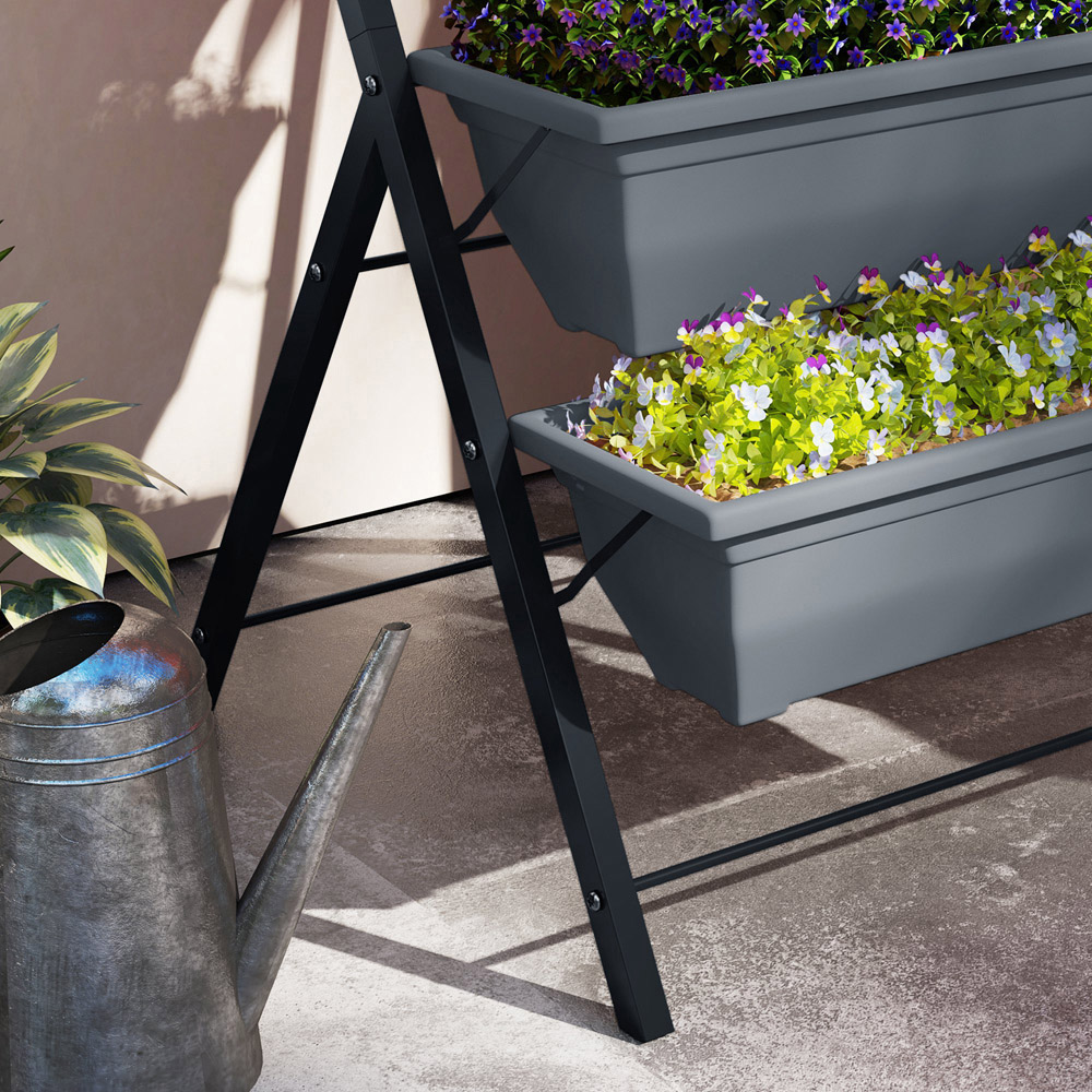 Outsunny 5-Tier Raised Garden Bed with 5 Removable Boxes Image 5