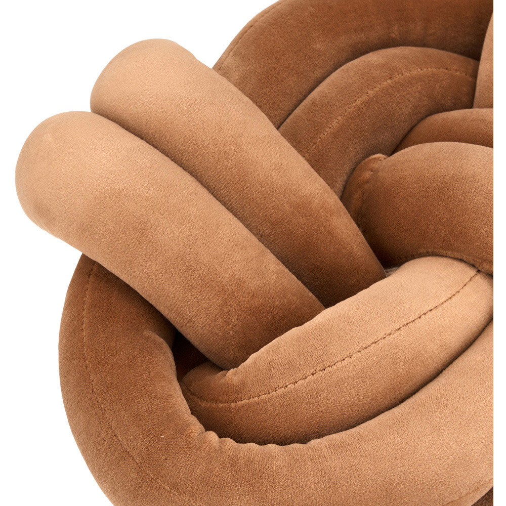 Living and Home Coffee Brown Knotted Sofa Cushion 35 x 45cm 2 Pack Image 4