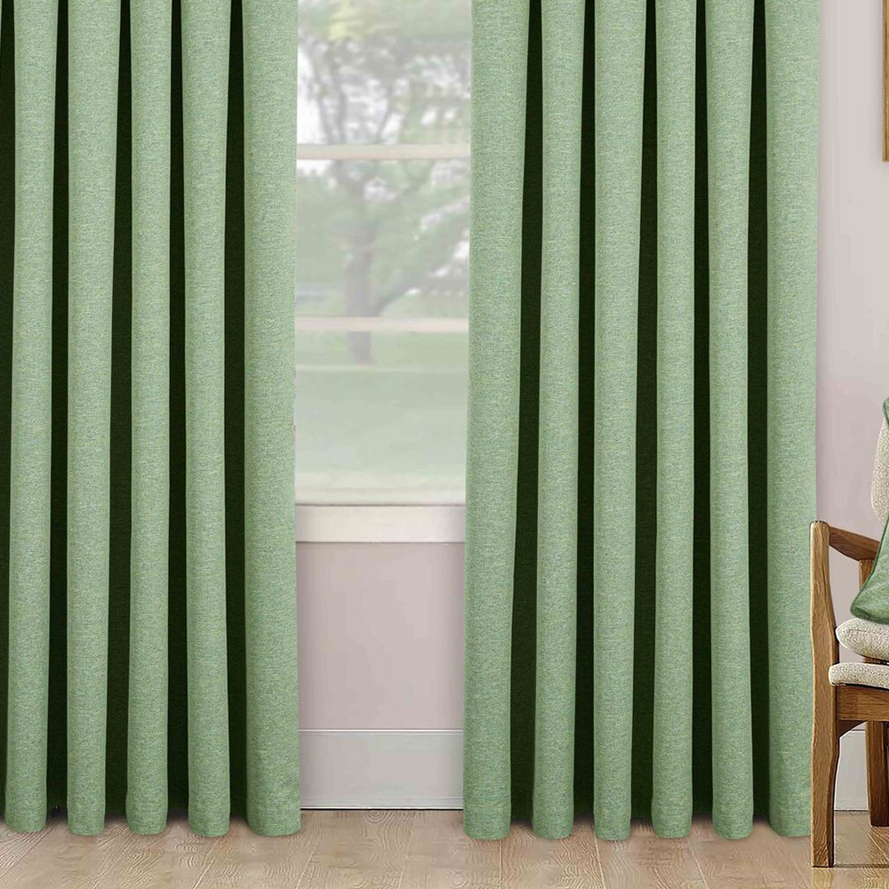 Divante Dusk Blackout Thermal Curtains - Green / 137cm / 168cm Image 6