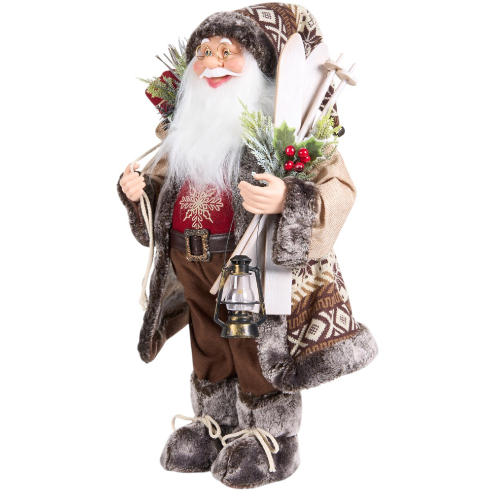 Chalet Standing Santa 60cm - Multicolour Image 2