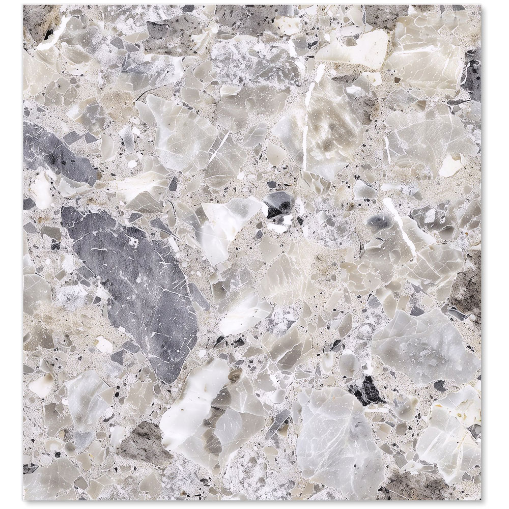 Warren Reed Designer Silver Quartz Effect Glass Kitchen Splashback 65 x 60cm Image 2