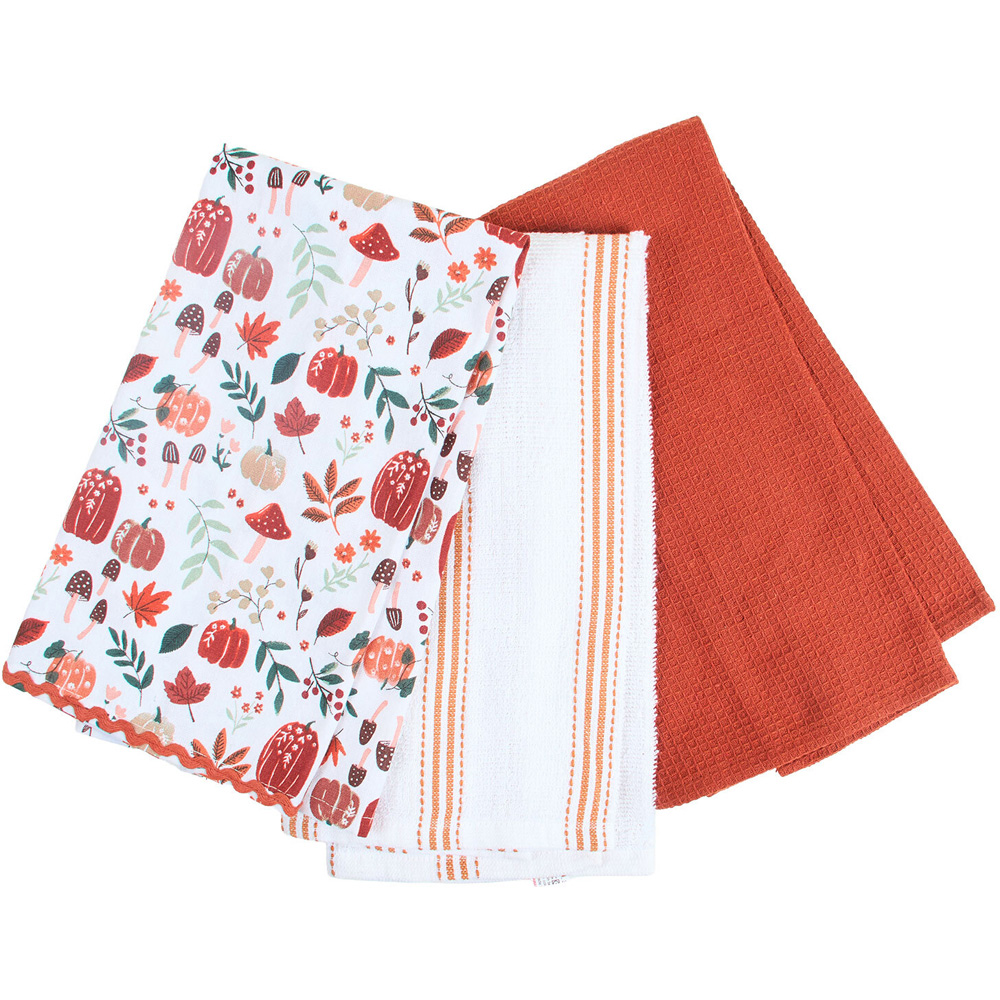 Pack of 3 Autumn Design Tea Towels Image 5