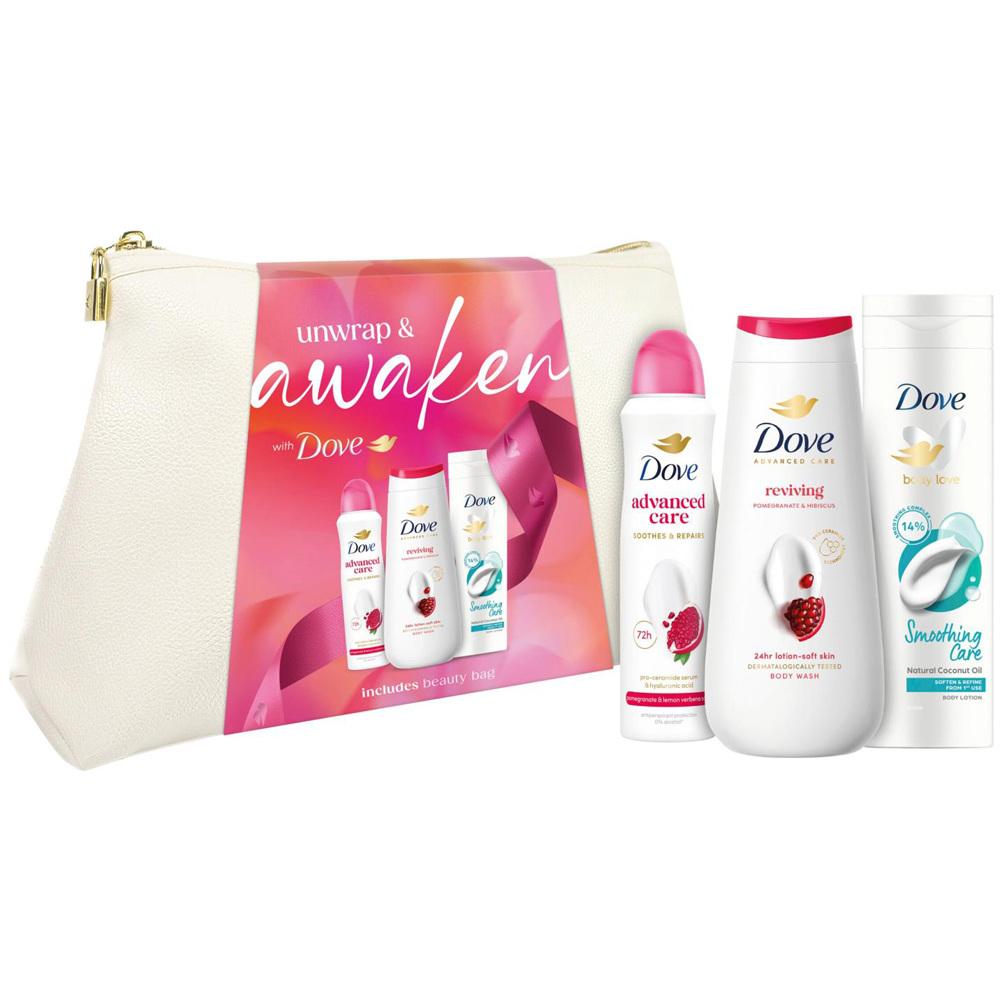 Dove Awaken Beauty Bag 3 Piece Gift Set 3 Pack Image 6