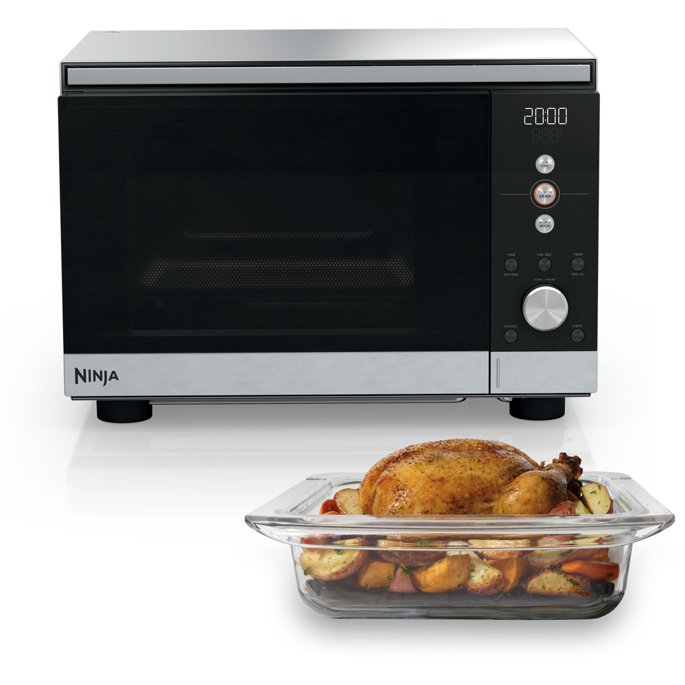 Ninja CRISPi MW101UK Silver 5.2L Microwave Air Fryer and Oven with FusionCrisp Technology Image 2