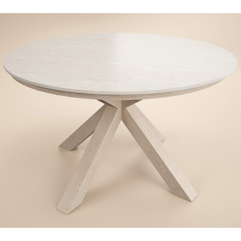 SOLACE+CO Florence Louisa 4 Seater Round Garden Dining Set Image 4