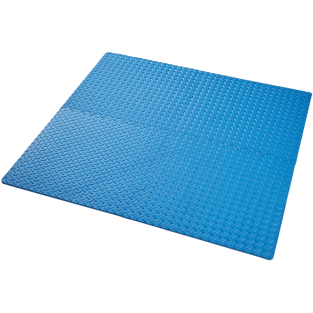 tectake Blue Interlocking Gym Mat 12 Pack Image 9