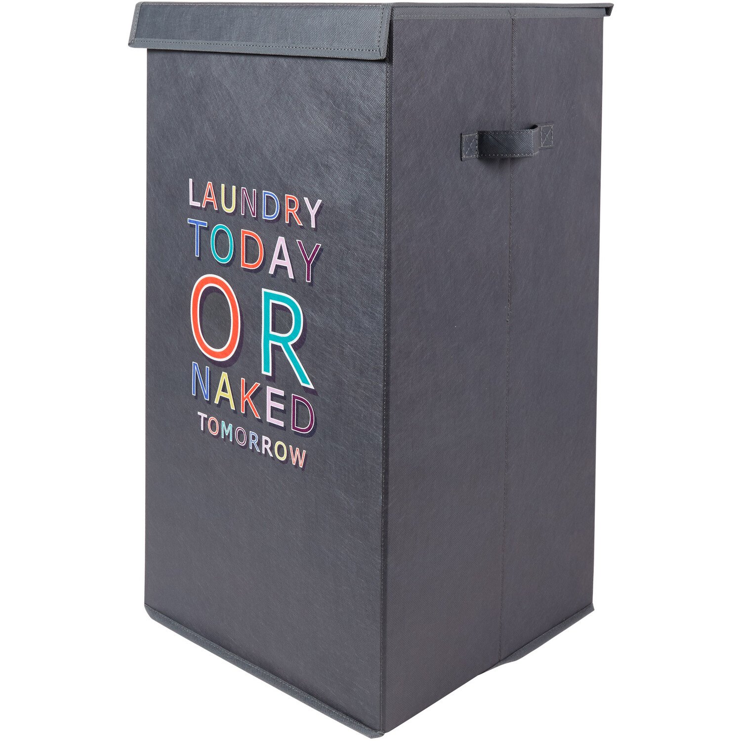 Multicolour Folding Laundry Hamper Image 2
