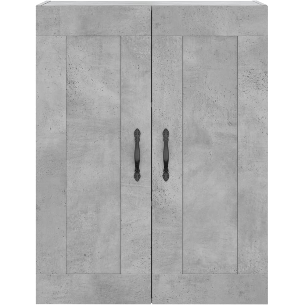 vidaXL 4 Door Concrete Grey Highboard Image 6