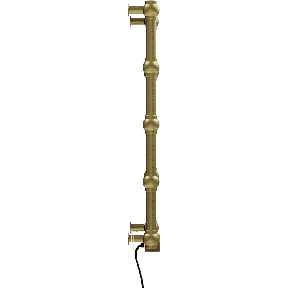 Terma Retro Brushed Brass Electric Towel Rail with VEO Element Controller 800 x 504mm Image 5
