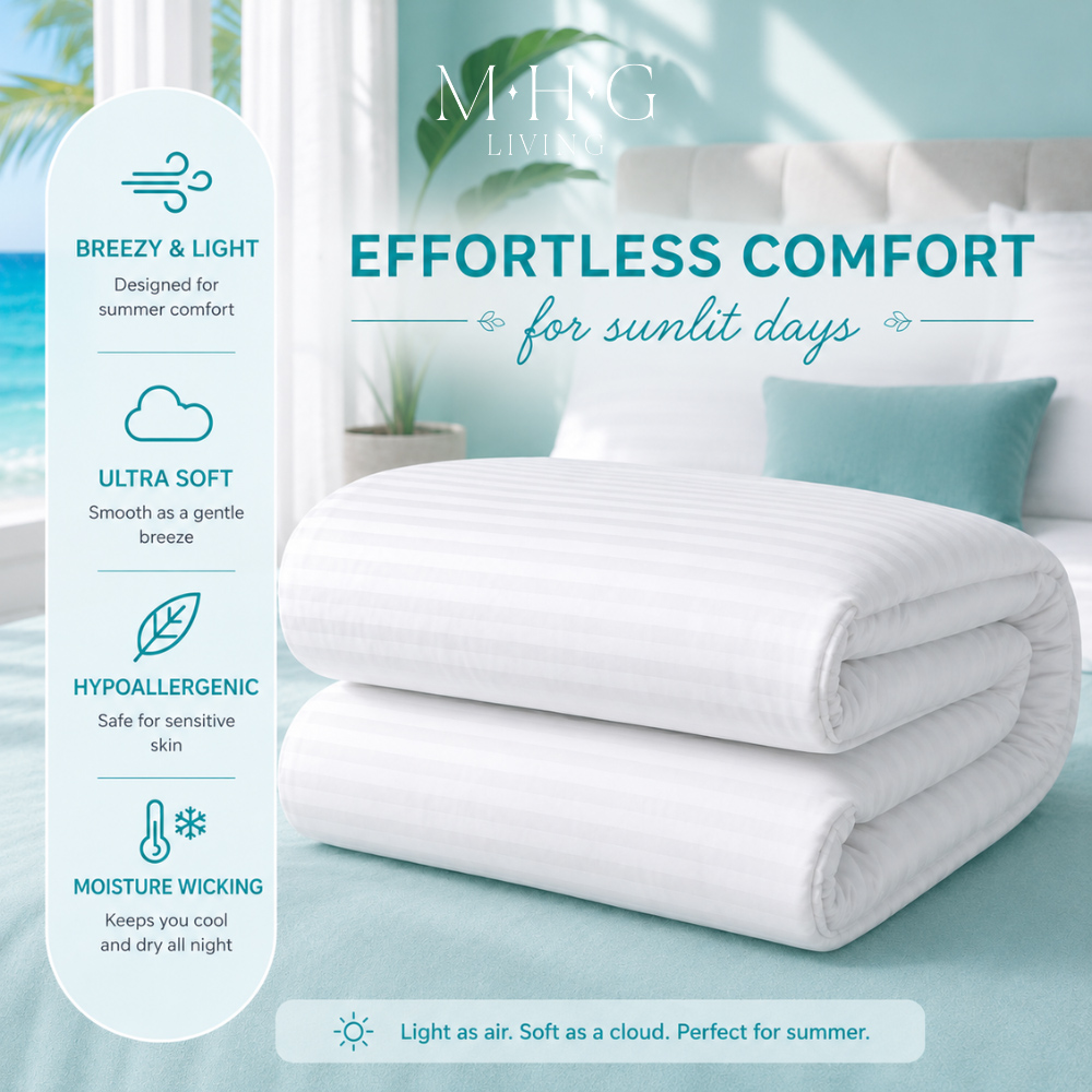 MHG Living Single Summer Lightweight Hollowfibre Duvet 2.5 Tog Image 7