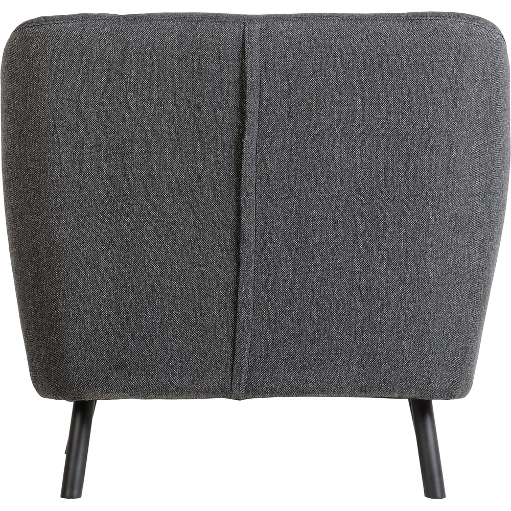 Seconique Ashley Dark Grey Fabric Armchair Image 5