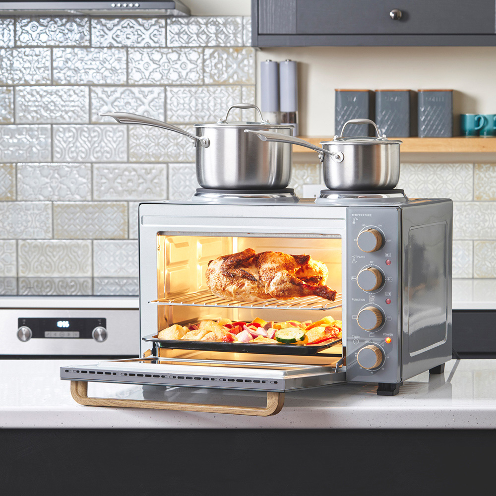 Cooks Professional K404 Counter Top 34L Mini Oven with Hobs Image 7