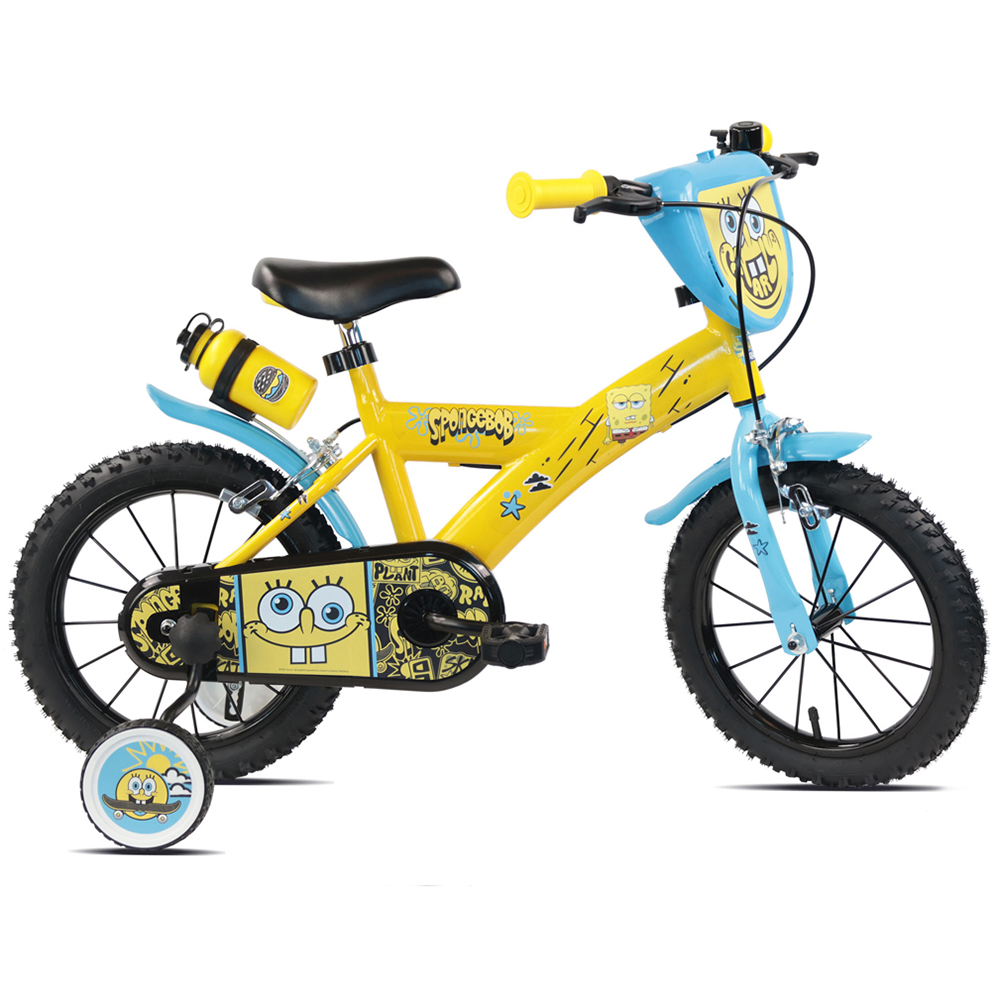 Denver Paramount SpongeBob SquarePants 14 inch Kids Bicycle with Training Wheels Image 1