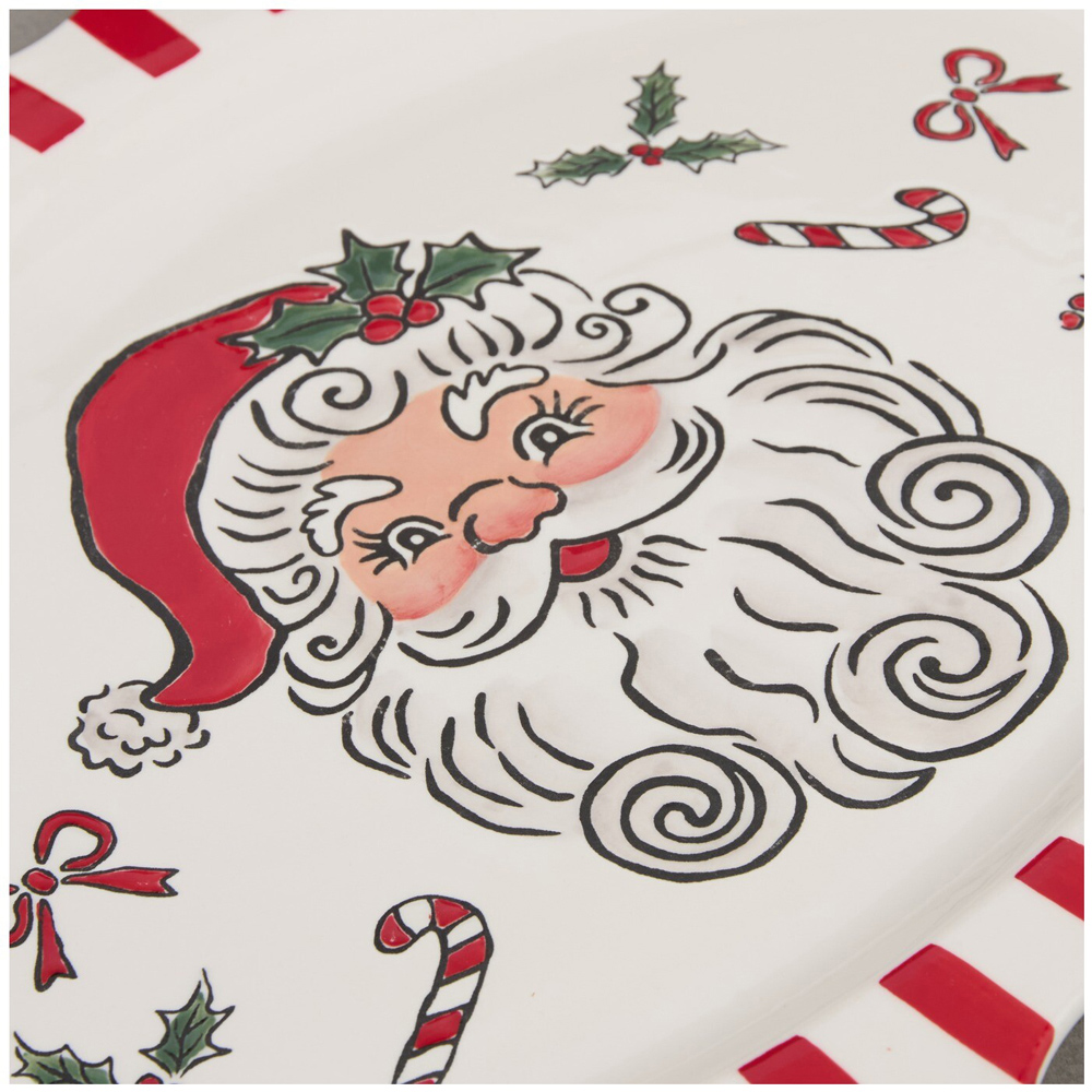 Jolly Santa Serving Dish Image 7