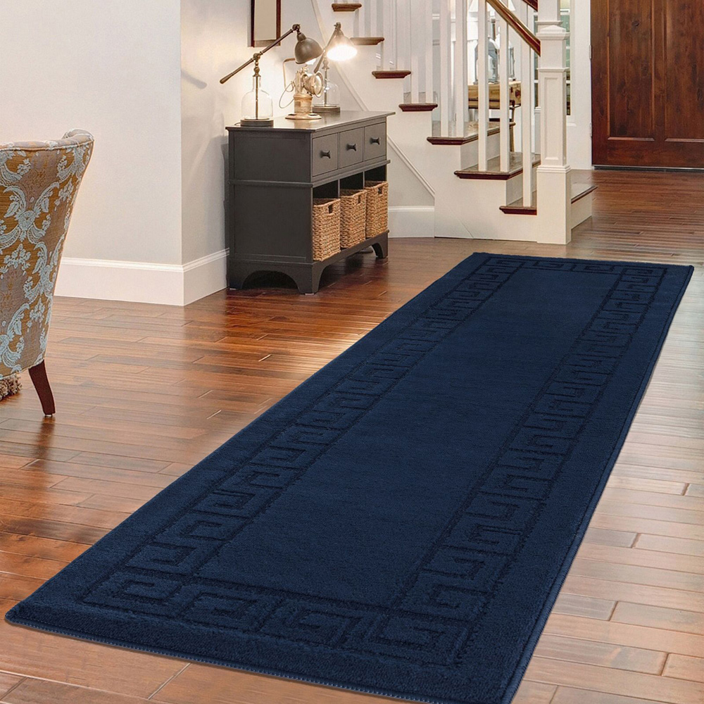 Smart Living Navy Plain Gel Back Non-Slip Door Mat 40 x 60cm Image 2