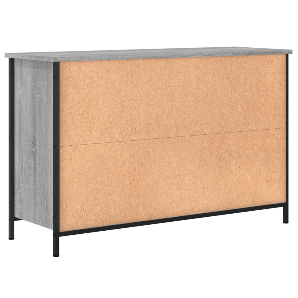 vidaXL 2 Door 2 Shelf Grey Sonoma TV Cabinet Image 8
