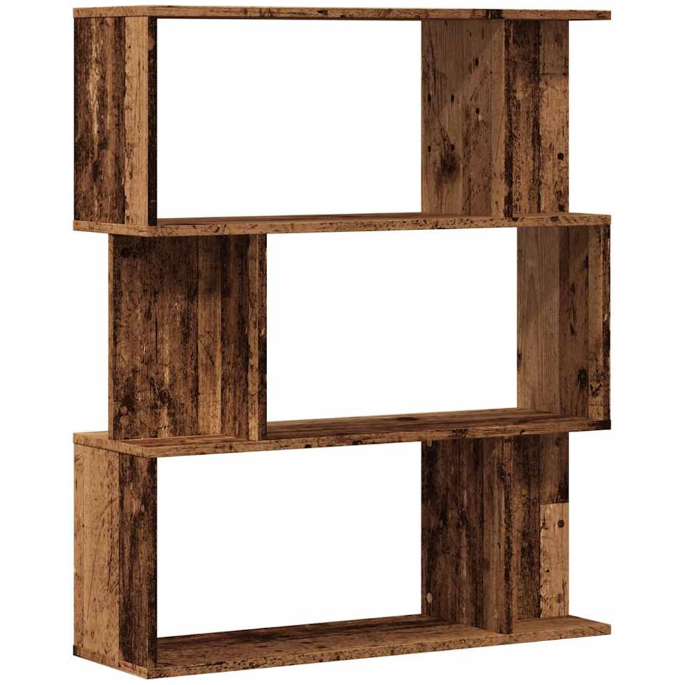 vidaXL 6 Shelf Old Wood Bookcase Image 3