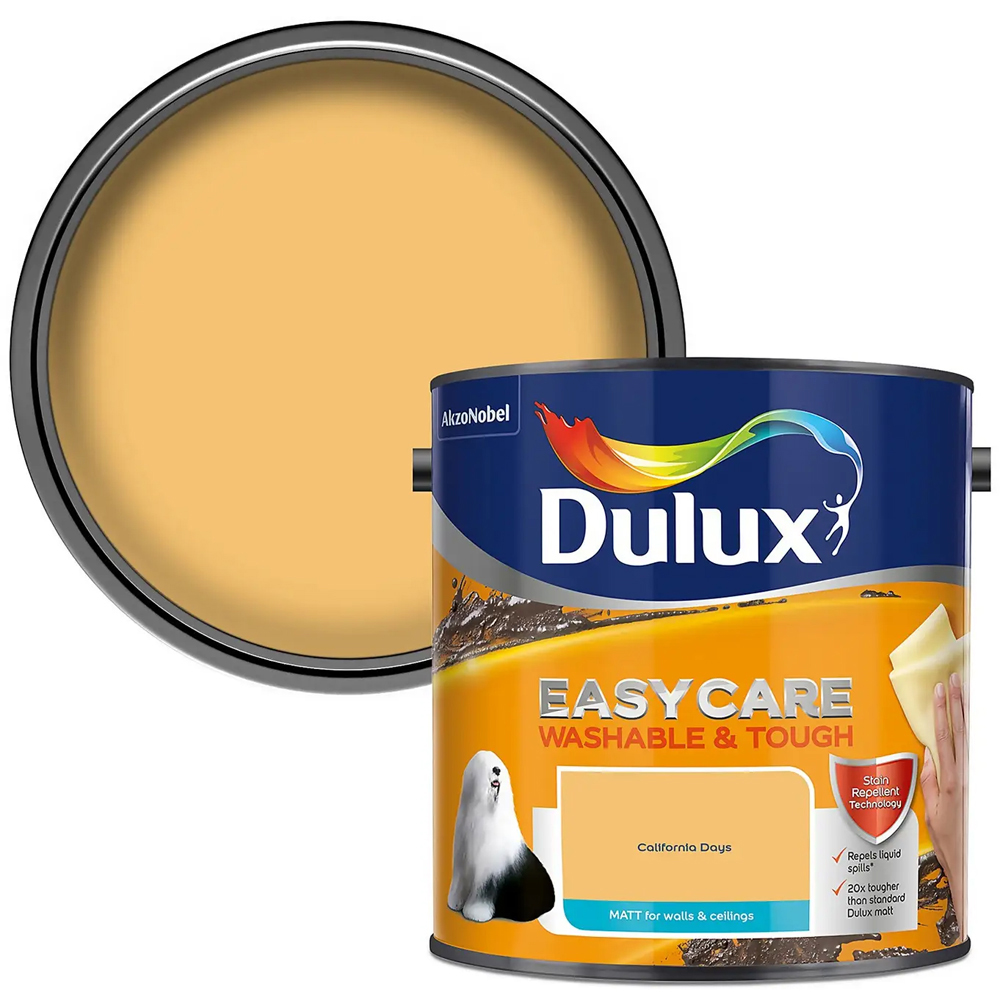 Dulux Easycare Washable & Tough California Days Matt Paint 2.5L Image 1