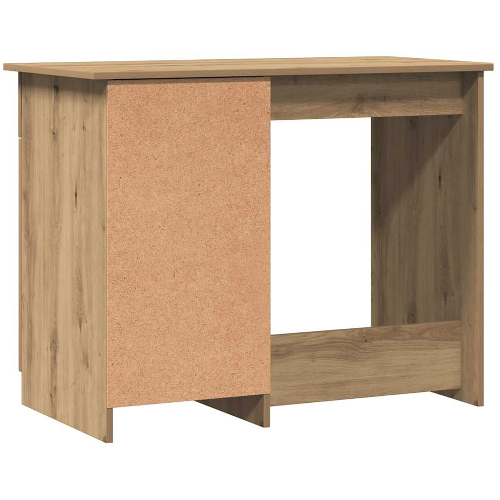 vidaXL Single Door Single Drawer Computer Desk Artisan Oak Image 6