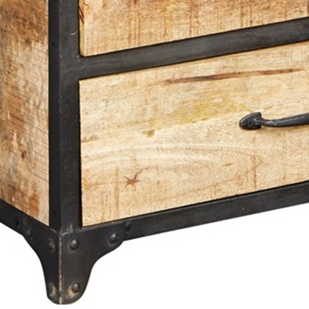 Brooklyn Carnaby 6 Drawer Industrial Tall Chest of Drawers Image 3