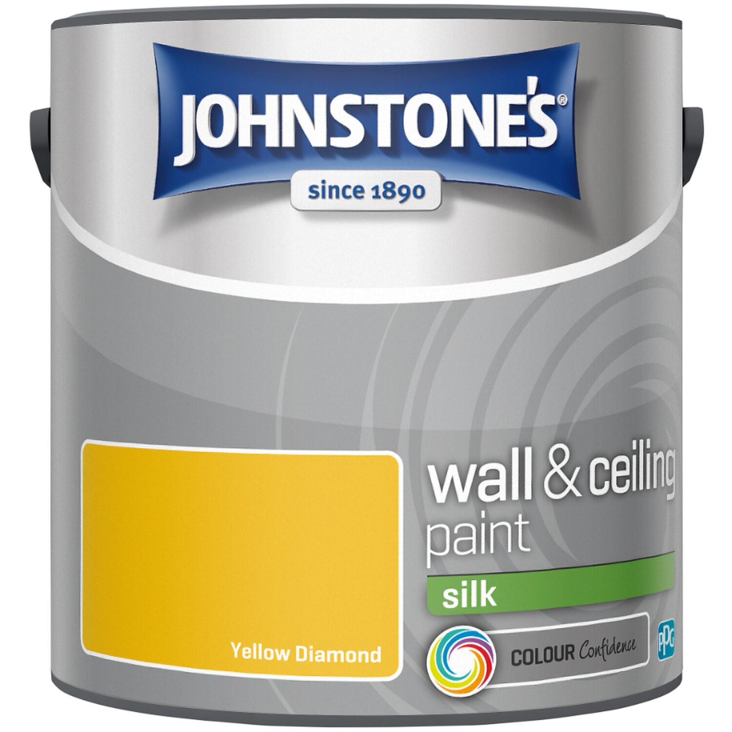 Johnstones Silk Emulsion Paint - Yellow Diamond Image 2