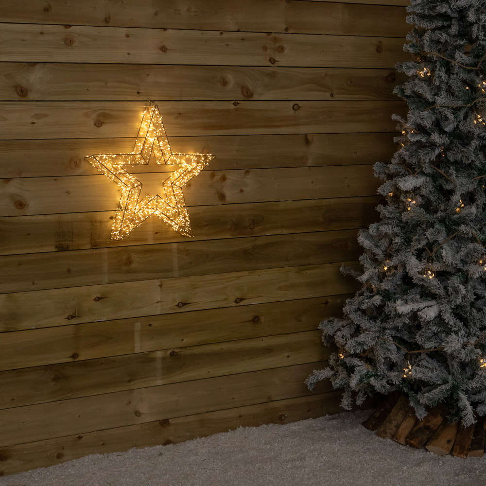 Samuel Alexander 1800 Warm White LED Light-Up Gold Christmas Galaxy Star 58cm Image 8