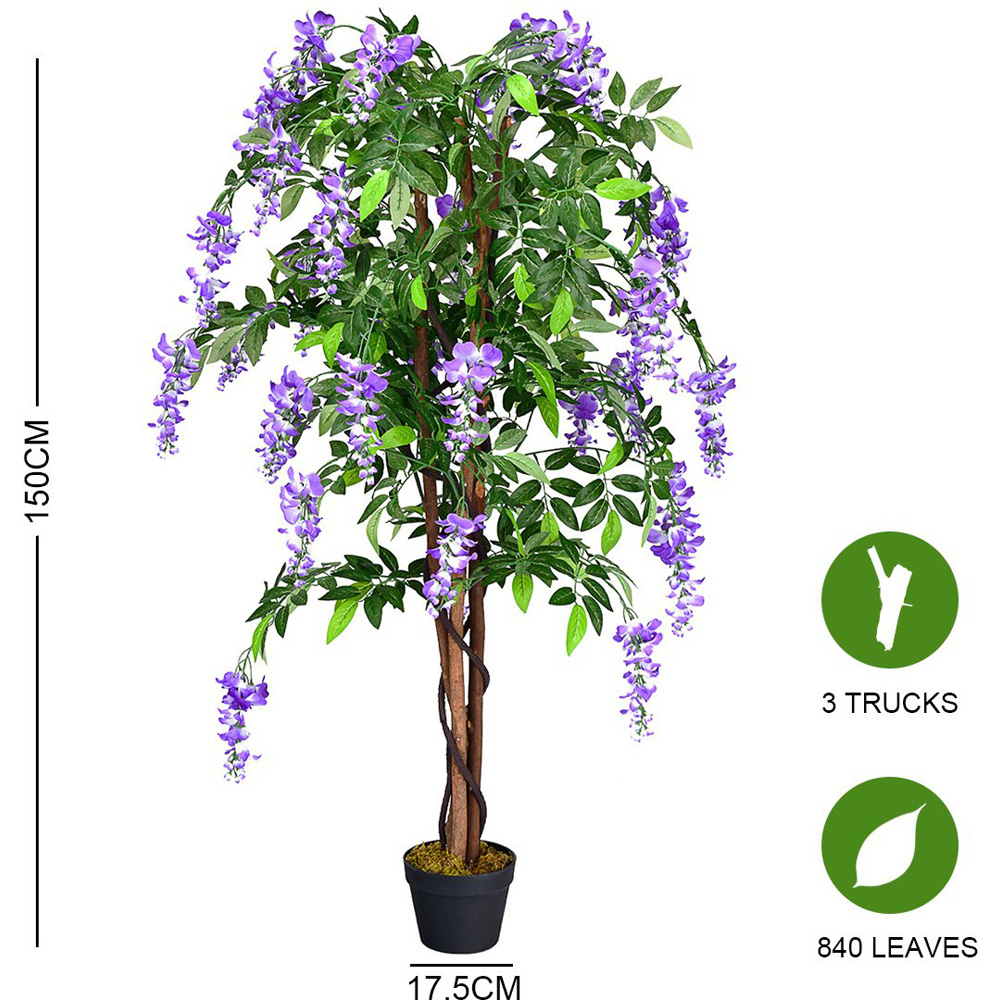 Costway Ficus Wisteria Artificial Tree 5ft Image 9