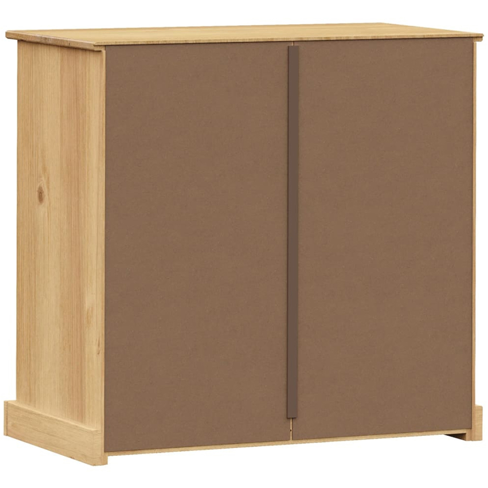 vidaXL Vigo 4 Drawer Brown Solid Pine Wood Chest of Drawers Image 6