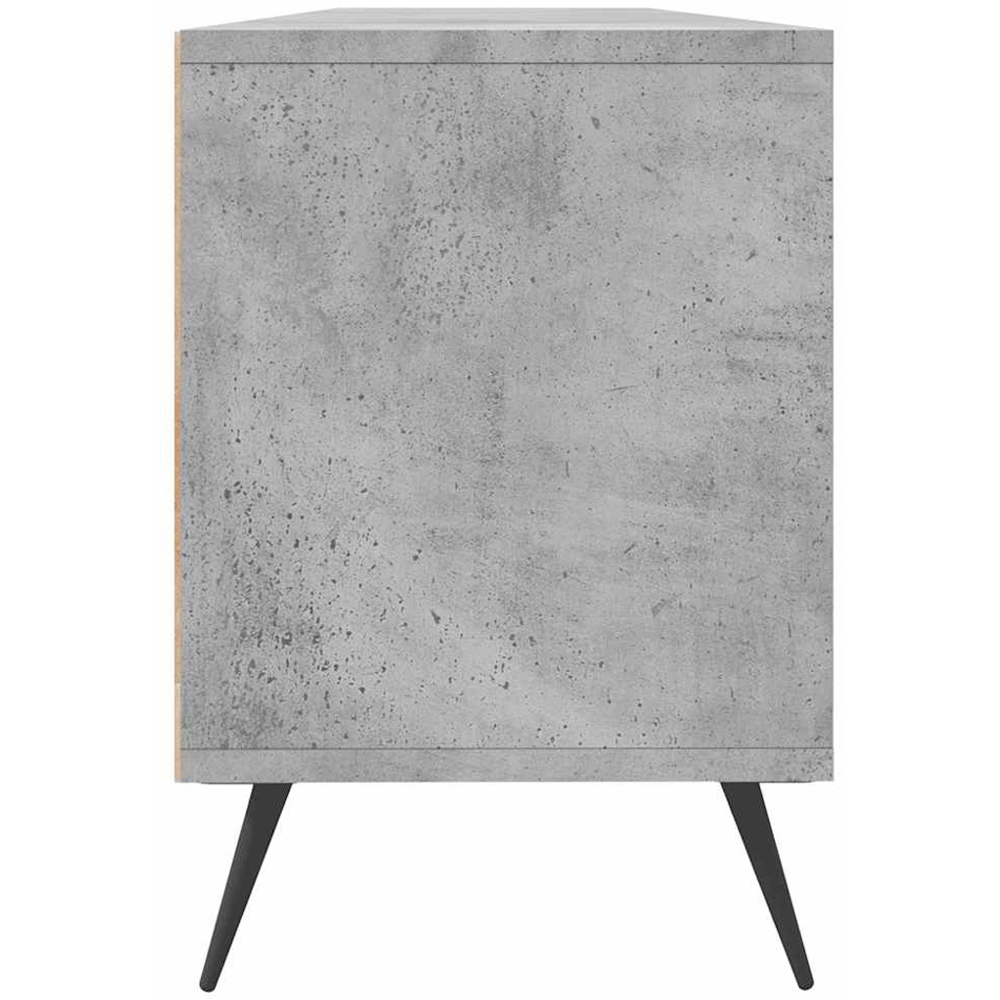vidaXL 3 Door 3 Shelf Concrete Grey TV Cabinet Image 7