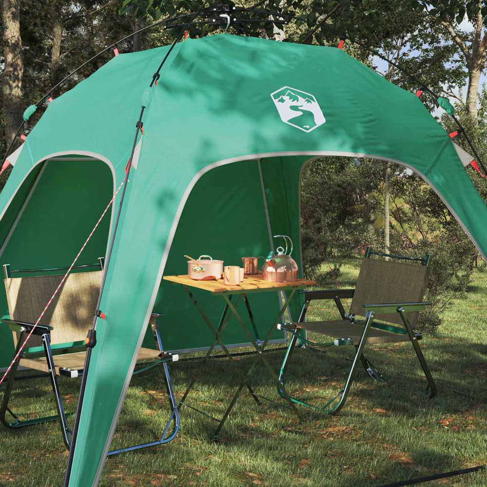 vidaXL 4 Person Instant Tent Green Image 2