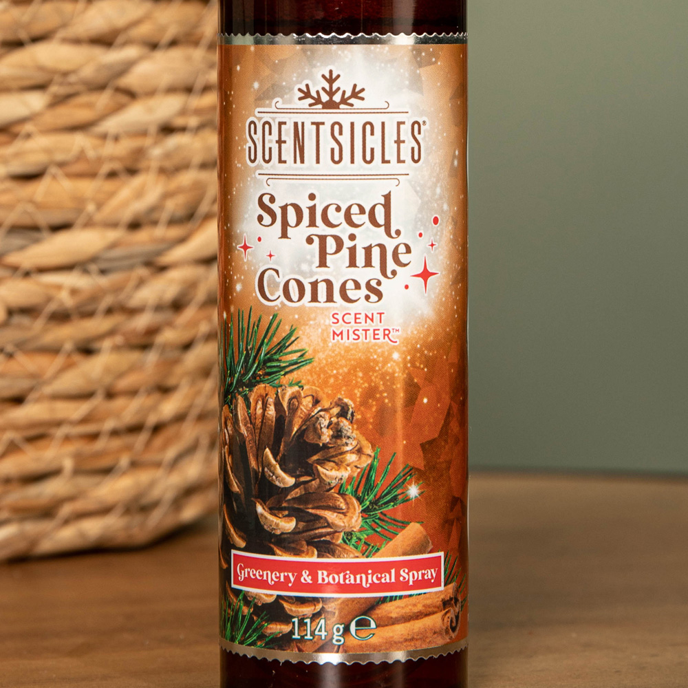 Samuel Alexander Spiced Pine Cone Christmas Scentsicles Spray Mist 114g Image 4