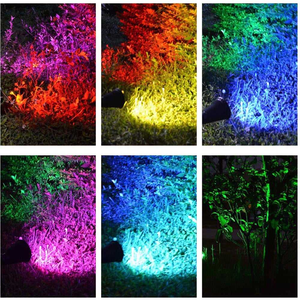 ENER-J 2 Pack RGB LED Garden Solar Spike Light Image 6