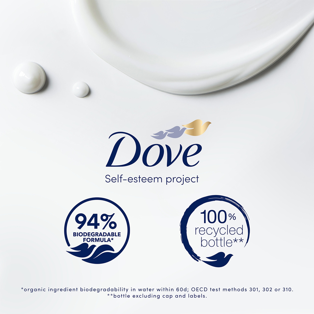 Dove Advanced Care Rebalancing Peach and Rice Milk Moisturising Body Wash 400ml 6 Pack Image 6