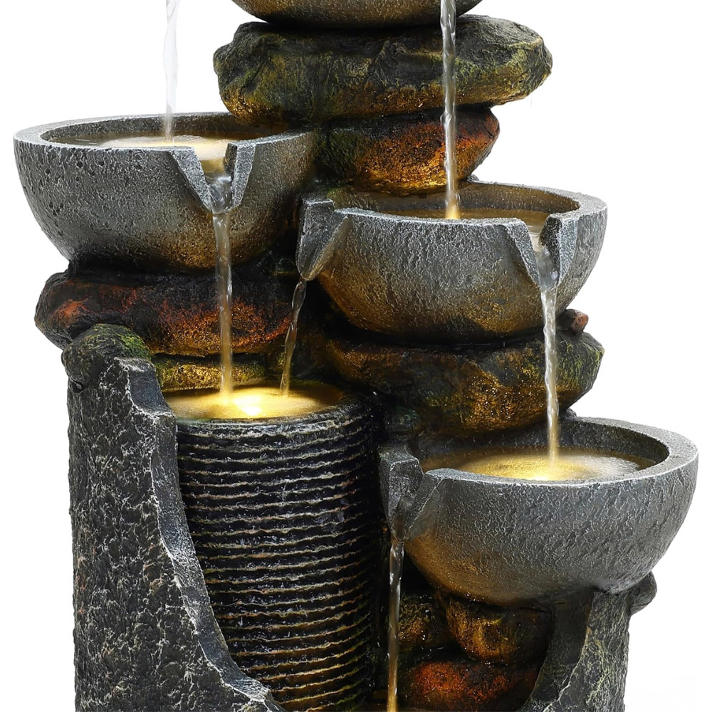 Serenity Cascading Slate LED Water Feature Image 6