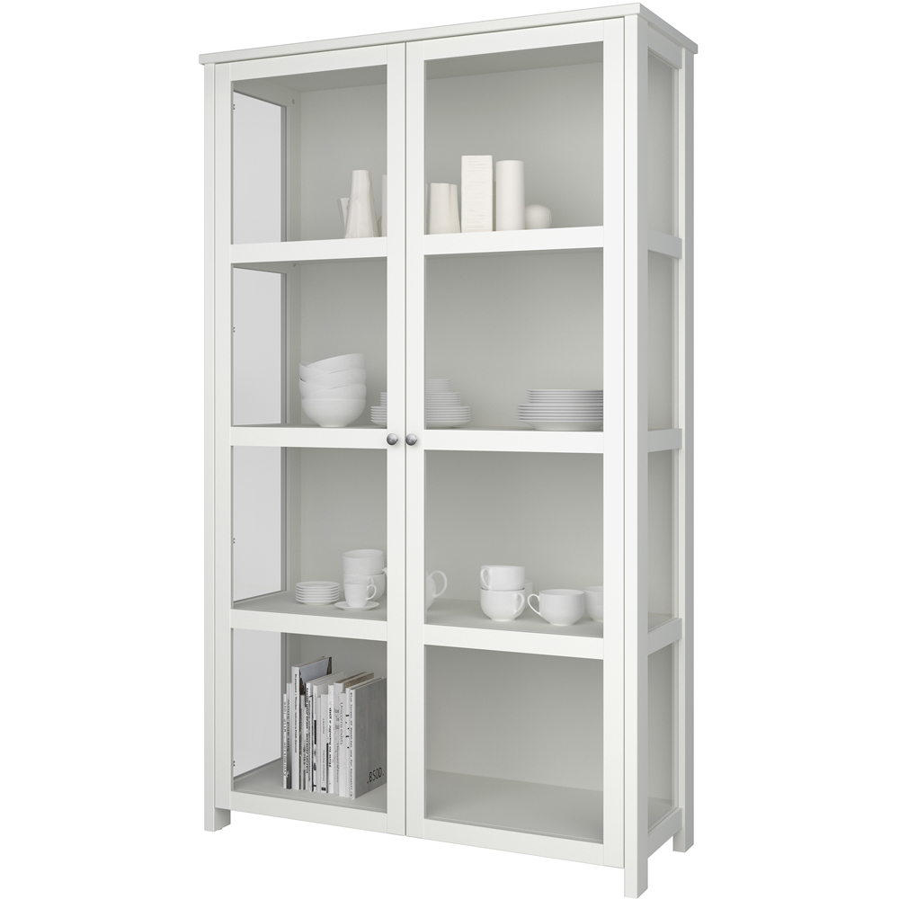 Florence Excellent 2 Door Pure White Display Cabinet Image 8