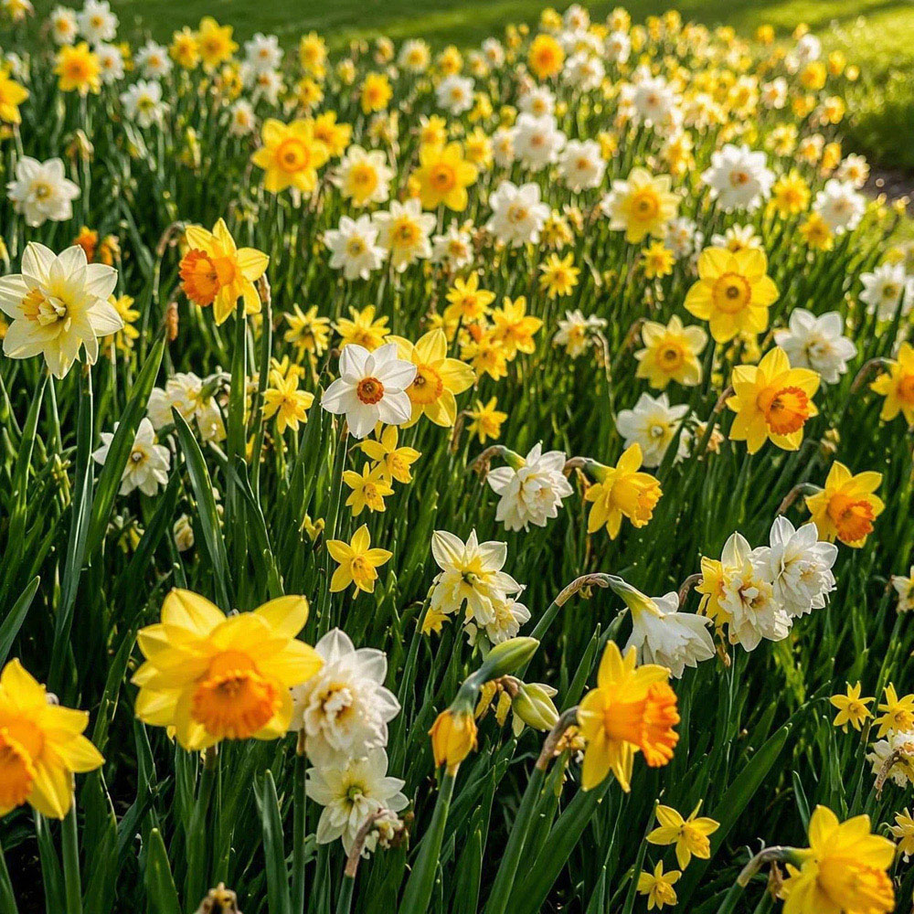 Thompson and Morgan Nurserymans Choice Daffodil White and Yellow Planting Bulb 32 Pack Image 3